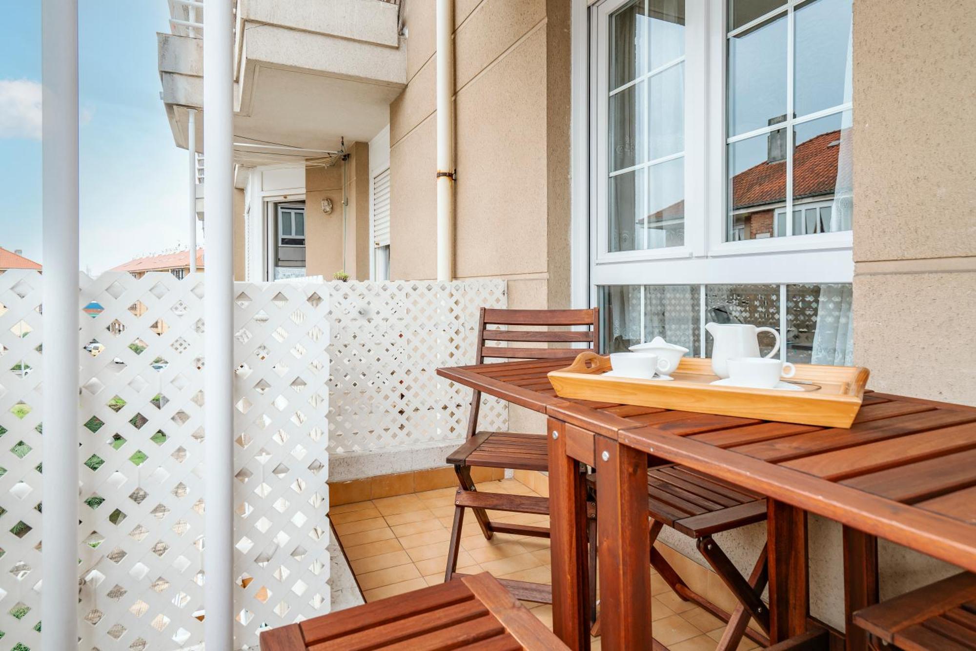 Apartamento Piso Con Piscina Santander Exterior foto